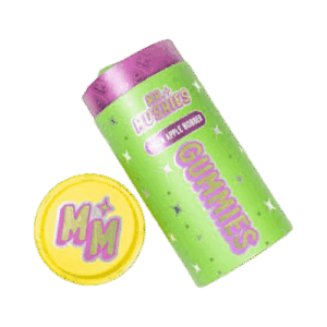 Mr. Mushies GUMMY TUBES GREEN APPLE BOBBER